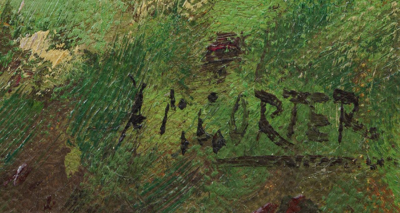 Arnold Marc Gorter signaturen Gezicht op de Vordense Beek