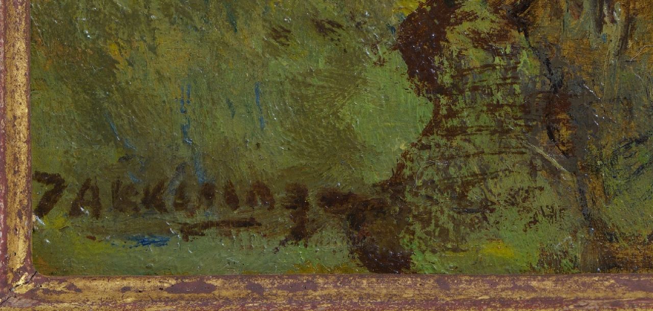 Johannes Evert Akkeringa signaturen Nettenboetsters in de duinen