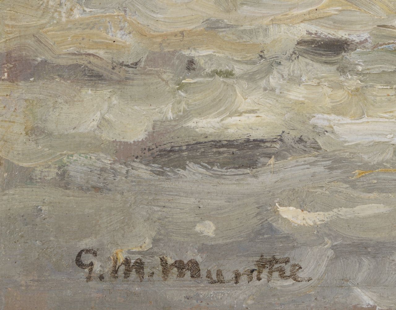 Morgenstjerne Munthe signaturen Binnenvarende vissersschepen, Katwijk