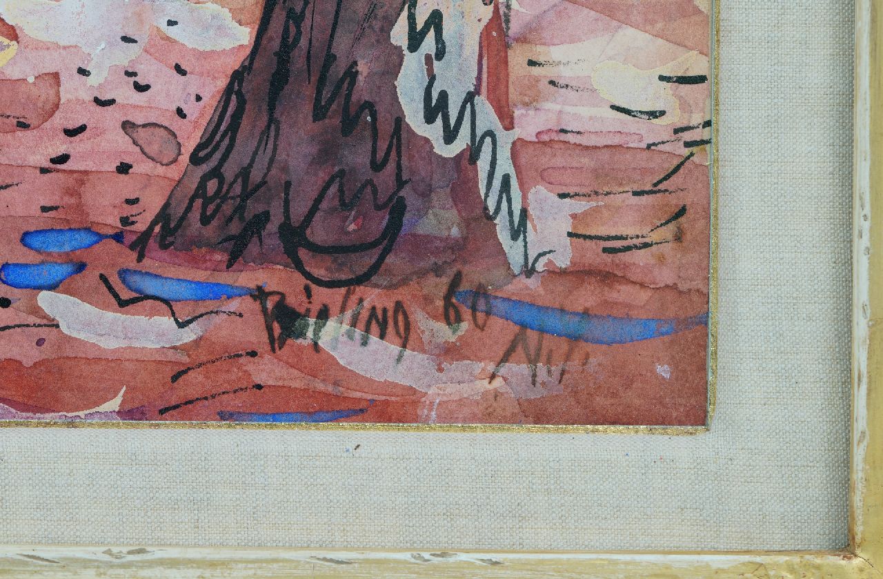 Herman Bieling signaturen Zomer in Belmont State Park, New York