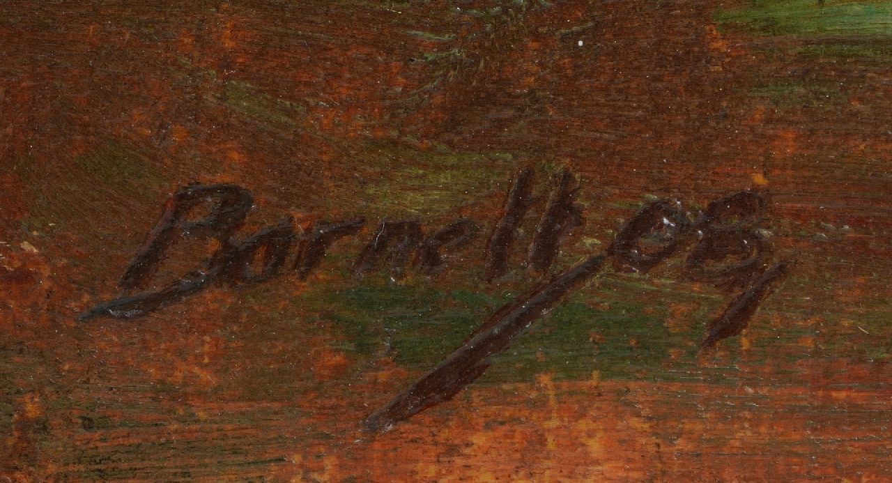 Walter Barnett signaturen Rotten Row in Hyde Park, Londen