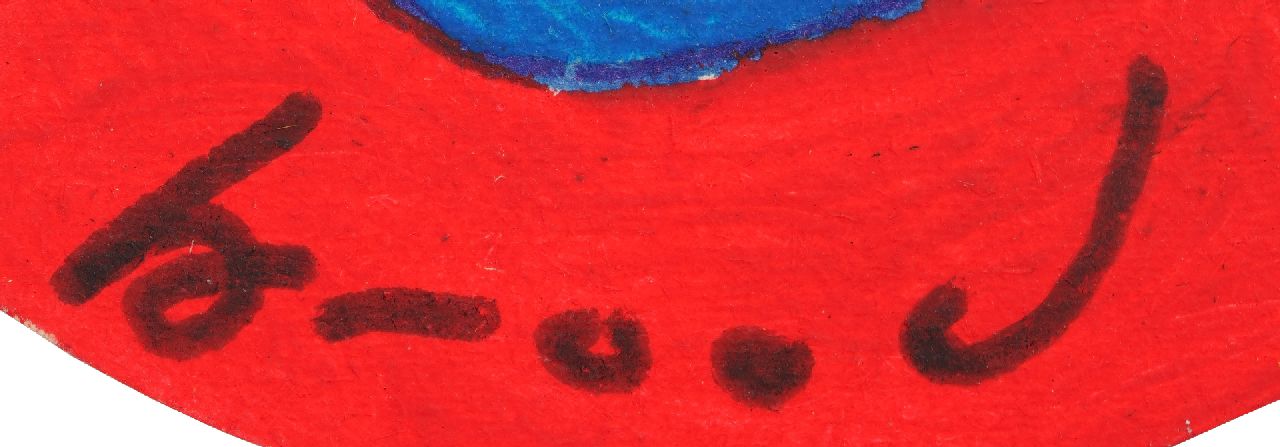 Herman Brood signaturen Twee figuren (bierviltje)