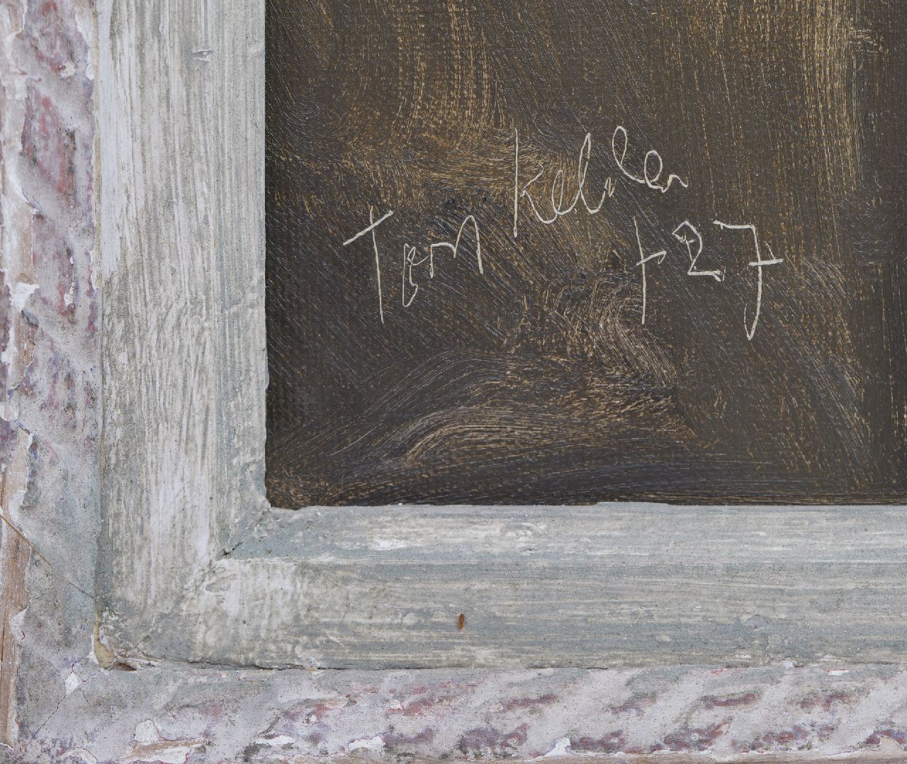 Toon Kelder signaturen Vrouwelijk naakt staand in bad