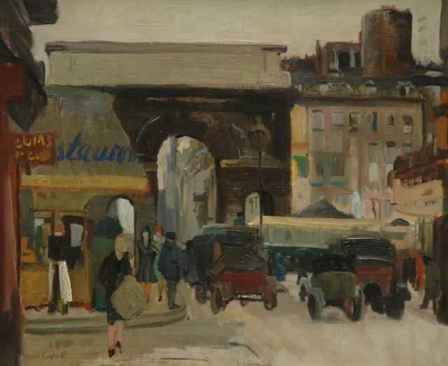 Harrie Kuijten | De Porte St. Denis, Parijs, olieverf op doek, 46,1 x 55,1 cm, gesigneerd l.o. en r.o. en te dateren ca. 1925