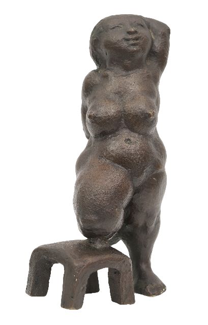 Schwaiger R.  | Franzi, Bronze 16,2 x 12,0 cm, Unterzeichnet unten dem linken Fuß und zu datieren 1973