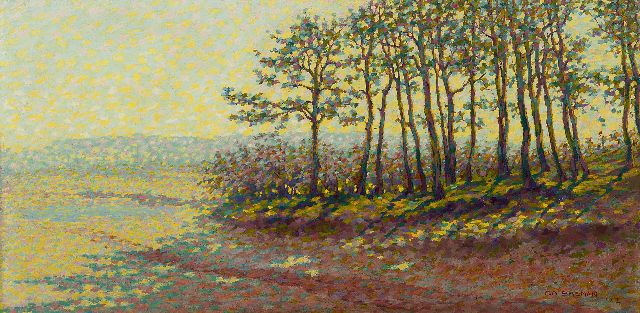 Co Breman | A summer landscape, Öl auf Leinwand, 35,2 x 70,5 cm, signed l.r. und dated 1912