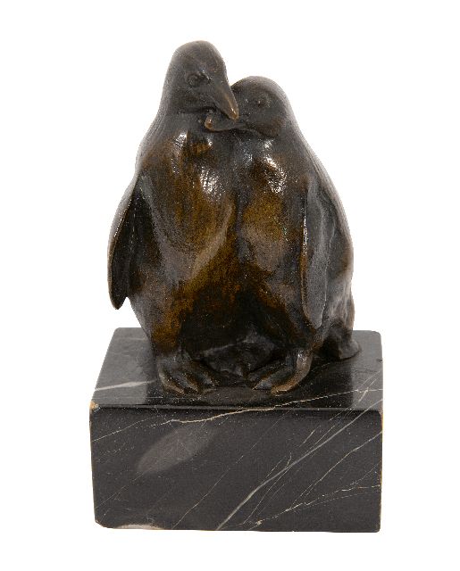 Jozef Franz Pallenberg | Kuschelpinguine, Bronze, 10,0 x 6,5 cm