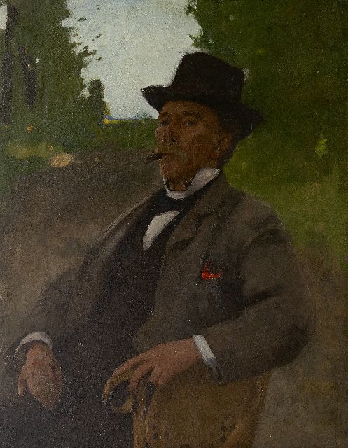 Witsen W.A.  | Porträt von Jonas Witsen, Vater des Malers, Öl auf Leinwand 100,2 x 78,6 cm, zu datieren um 1890