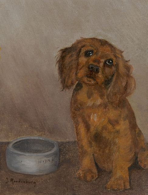 Roodenburg J.C.  | Etenstijd, olieverf op paneel 31,9 x 24,5 cm, gesigneerd l.o.