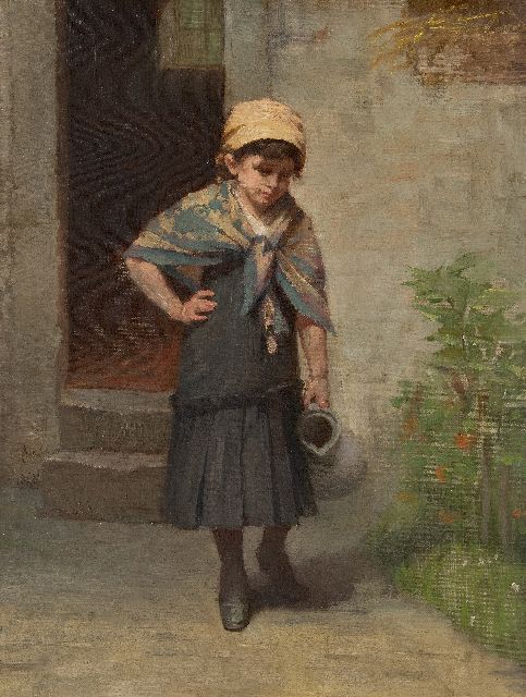 August Allebé | Een lege kan, olieverf op doek, 52,1 x 39,2 cm, gesigneerd l.m. en gedateerd 1888