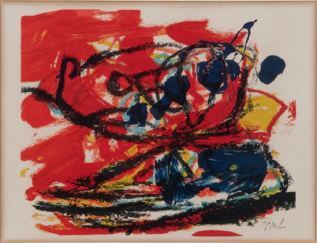 Karel Appel | Musique Barbare, Litho, 28,0 x 37,5 cm, Unterzeichnet u.r. (im Stein) und zu datieren um 1963