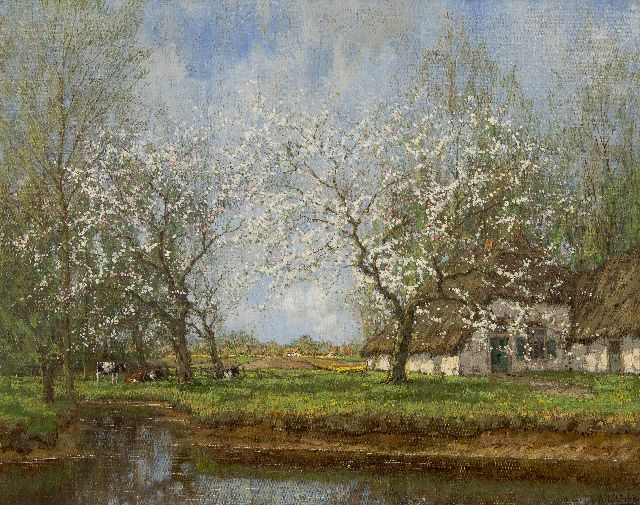 Arnold Marc Gorter | Lentebloesem, olieverf op doek, 67,6 x 84,8 cm, gesigneerd r.o.