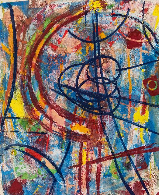 Willy Boers | Nice, gouache op papier, 44,5 x 36,5 cm, gesigneerd m.o. en verso 1951