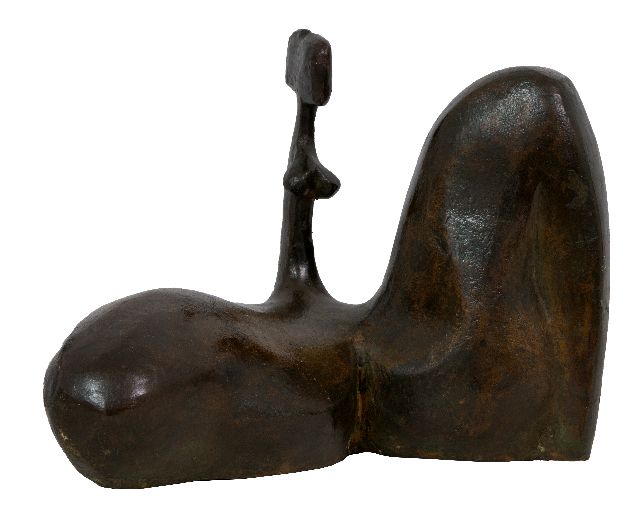 Alvarez-Laveron E.  | Vrouwenfiguur, brons 13,6 x 16,6 cm