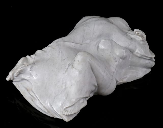 Piotrowski R.  | Man en vrouw onder de lakens, 48,0 x 31,0 cm, gedateerd 1998