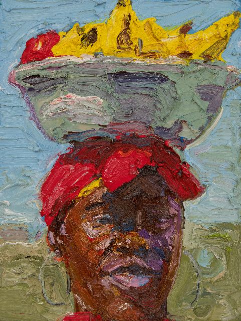 Blaaker C.H.  | Lady from Cartagena, olieverf op paneel 41,8 x 31,7 cm, gesigneerd verso en verso gedateerd 2026 en 26
