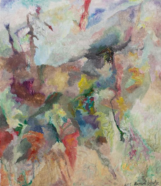 Bernard Schultze | Vorahnung (Voorgevoel), olieverf op doek, 140,0 x 120,0 cm, gesigneerd r.o. en gedateerd 2001