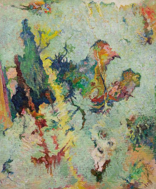 Schultze B.  | Wie Ostern (als Pasen), olieverf op doek 120,0 x 100,3 cm, gesigneerd r.o. en gedateerd '87