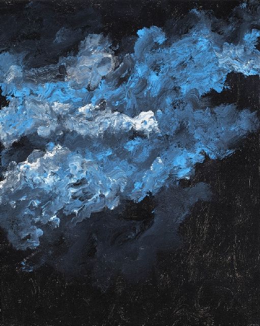 Armando | Wolken, olieverf op doek, 50,0 x 40,0 cm, gesigneerd verso en verso 13-3-12