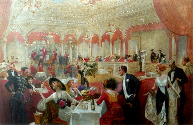 Rudolf Fuchs | Het bal, olieverf op doek, 74,9 x 110,0 cm, gesigneerd l.o. en gedateerd 1913